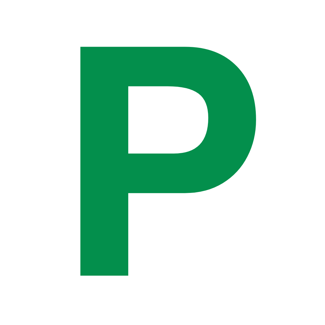 Green P plate